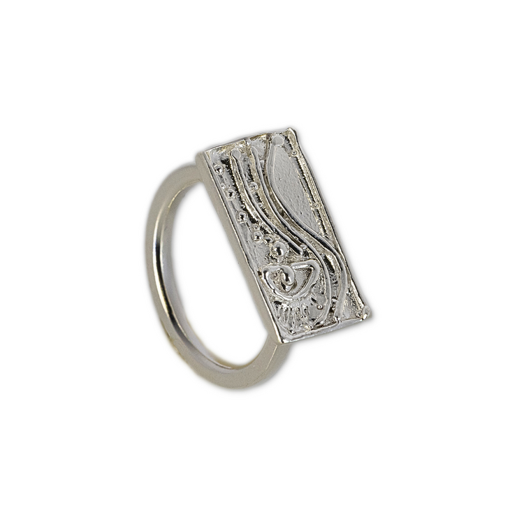Anello con volto di donna