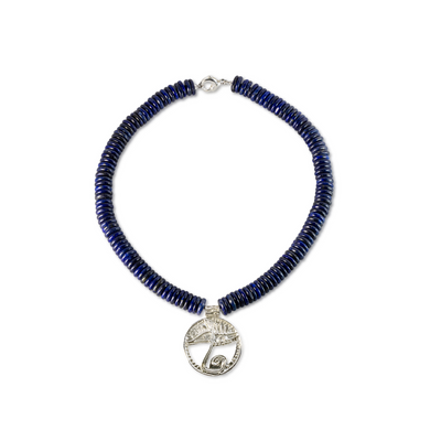 Collana lapis e argento
