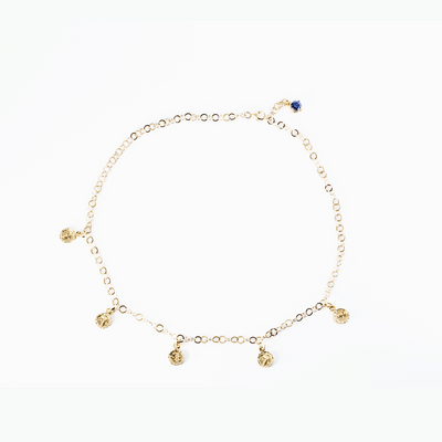 Collana argento dorato 750