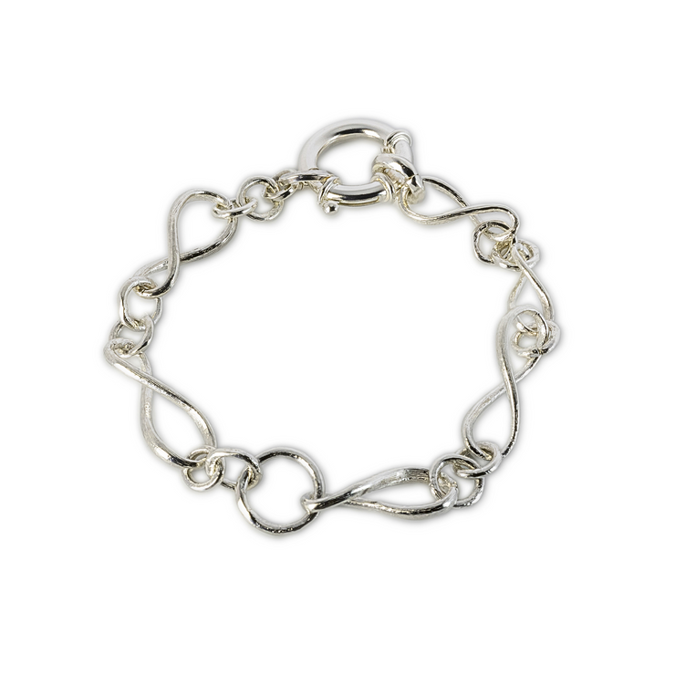 Bracciale in maglia fantasia