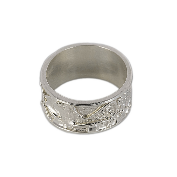Anello fascia decorata