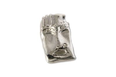 Maschera in argento