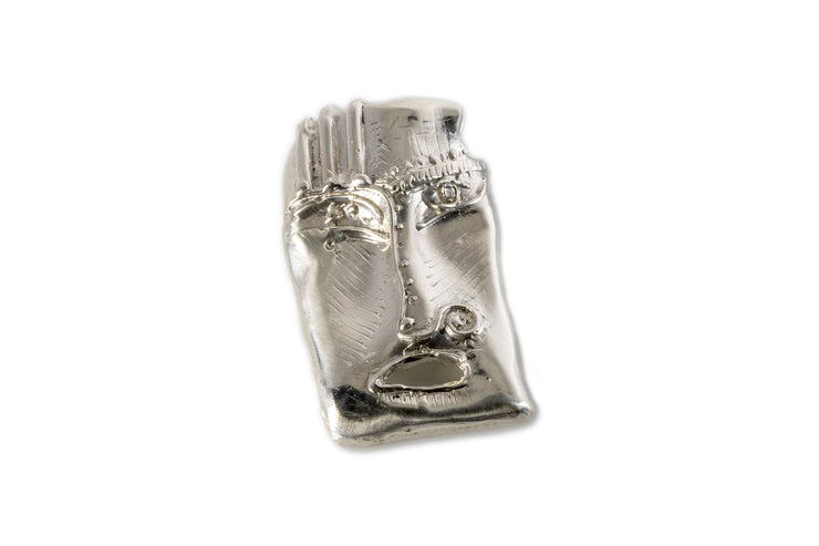 Maschera in argento